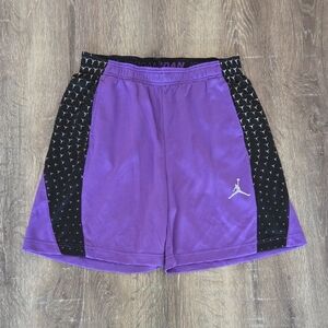 Nike Air Jordan Dri-Fit Purple & Black Athletic Basketball Shorts Unisex XXL